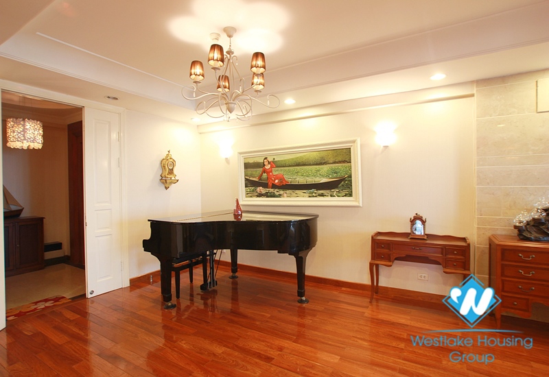 Luxury spacious apartment for rent in Ciputra, Tay Ho, Hanoi